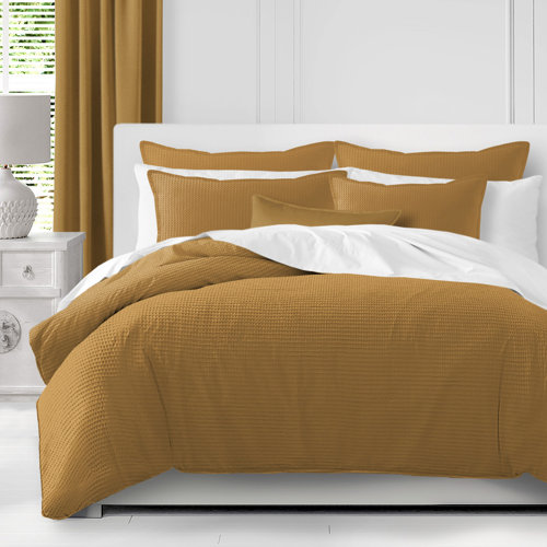 The Tailor's Bed Weaver Waffle Coverlet Set Wayfair
